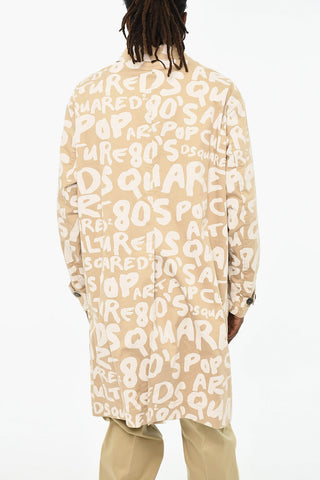 All-Over Logo Coat with Hood