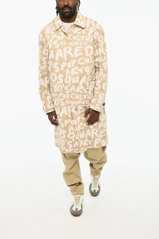 All-Over Logo Coat with Hood