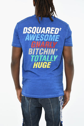 T-shirt Scollo a V In Cotone