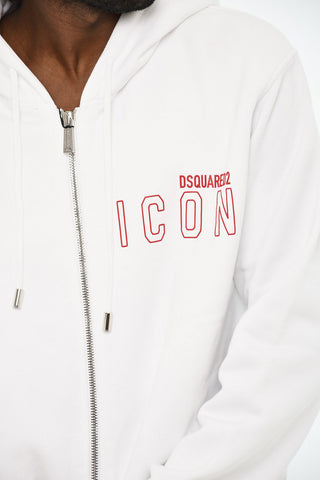 ICON Cotton Fleece Sweatshirt with Zip Closure