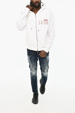 ICON Cotton Fleece Sweatshirt with Zip Closure