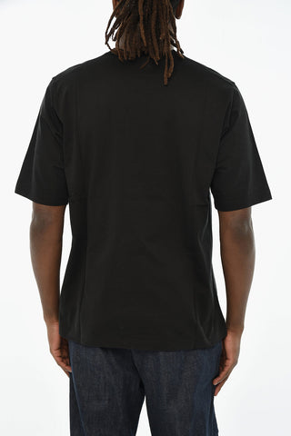 T-Shirt mit Rundhalsausschnitt aus Baumwolle mit Druck