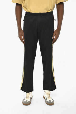 Wide-Leg Trousers With Sequin Side Band