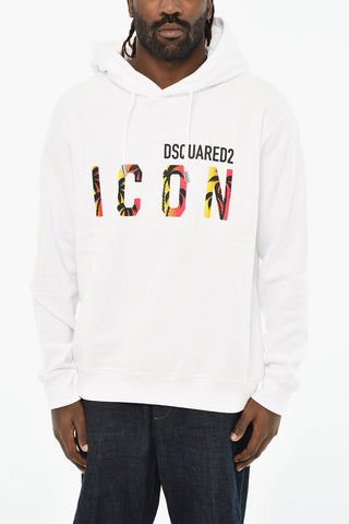 ICON Sweatshirt aus Baumwollfrottee mit Frontdruck