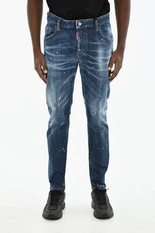 Jeans Regular Fit Effetto Vintage 15cm