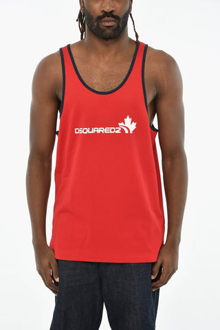 Tank Top aus Baumwollmischung mit kontrastierenden Abschlüssen