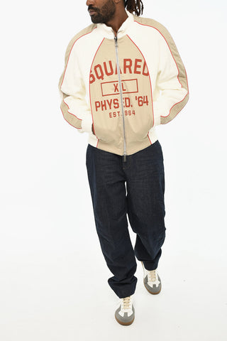 Terry Cotton Jacket with Front Zip Closure