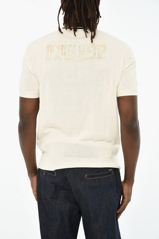 V-Neck Short-Sleeve Knit