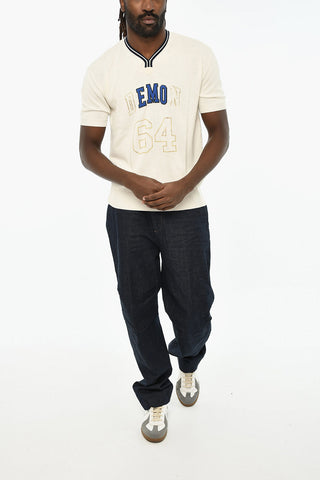V-Neck Short-Sleeve Knit