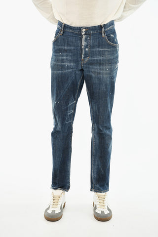 Stonewashed Effect Regular Fit Jeans 16cm