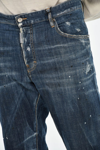 Stonewashed Effect Regular Fit Jeans 16cm