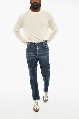 Stonewashed Effect Regular Fit Jeans 16cm