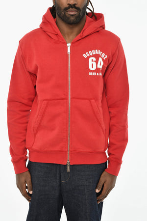Fleece-Lined Cotton Hoodie with Zip Closure