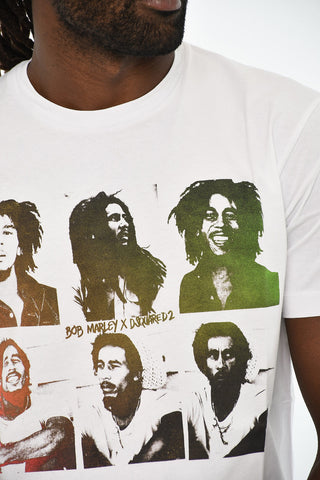 Cotton Crewneck T-Shirt with Front Print