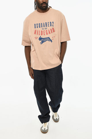 Oversized Printed Crew-neck T-shirt