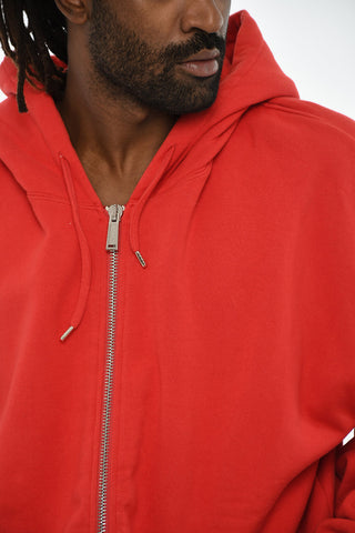 기모 면 집업 후드