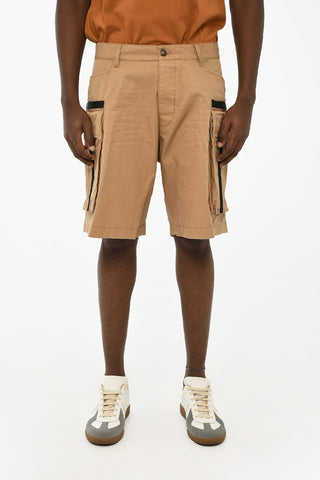 Shorts Cargo in Cotone con Passanti