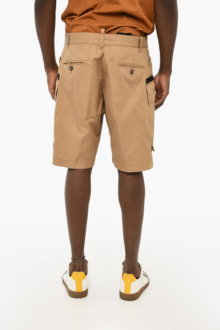 Shorts Cargo in Cotone con Passanti