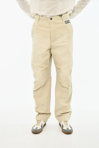 Pantalone Casual in Cotone con Logo