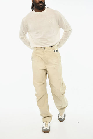 Pantalone Casual in Cotone con Logo