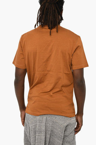Baumwoll-T-Shirt mit Rundhalsausschnitt und Druck