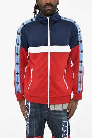 측면 로고가 있는 컬러 블록 스웨트셔츠