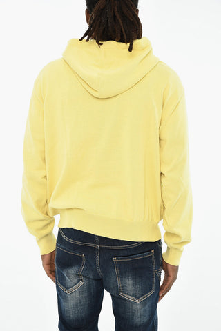 Maglia In Cotone con Cappuccio e ricamo