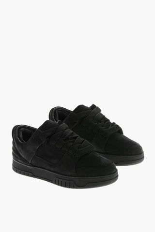 Low Nubuck Sneakers in Solid Color