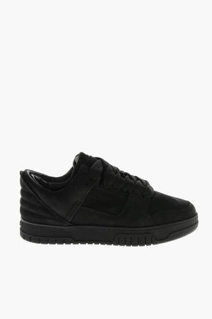 Sneakers Basse in Nabuk a Tinta Unita