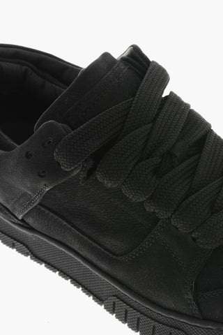 Low Nubuck Sneakers in Solid Color