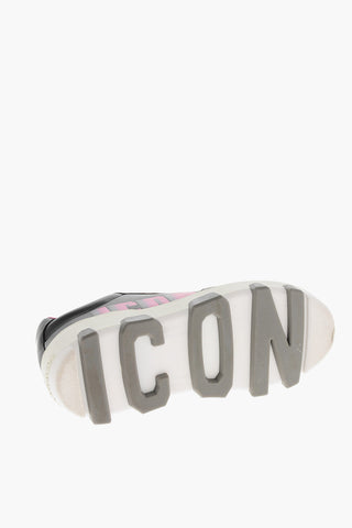 ICON Low-Top-Sneaker aus Leder mit verblasstem Monogramm