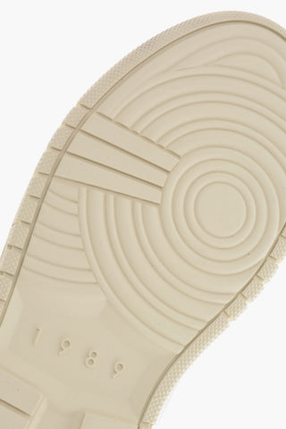 Low Vintage-Effect Leather Sneakers