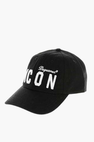 ICON Cappello in Gabardina di Cotone con Monogram in Rilievo