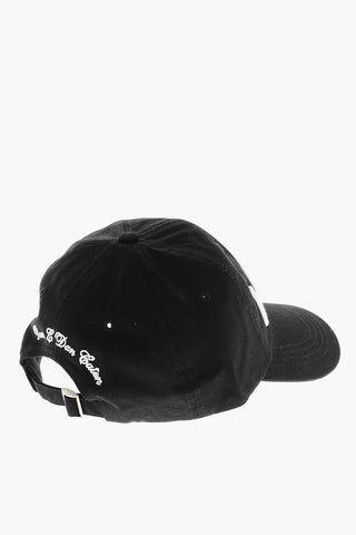ICON Cappello in Gabardina di Cotone con Monogram in Rilievo