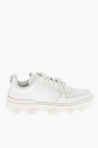 ICON Leather Low Sneakers BASKET with Logo-Emblazoned Sole