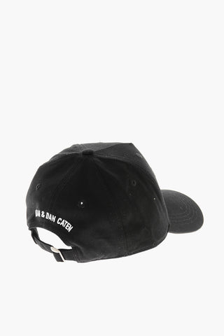 ICON Baseballcap aus Baumwollgabardine mit geprägten Details