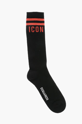 ICON Long Socks with Contrasting Monogram