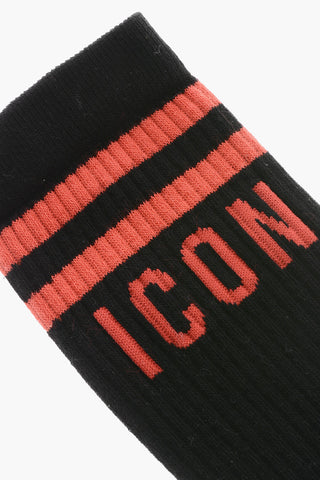 ICON Long Socks with Contrasting Monogram