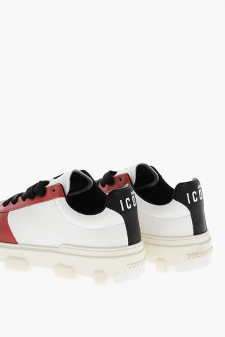 ICON Leather Low-Top Sneakers BASKET With Logo-Stamped Sole And Contrast Details