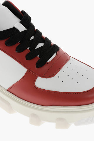 ICON Leather Low-Top Sneakers BASKET With Logo-Stamped Sole And Contrast Details