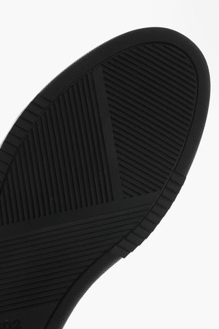 Pebbled Leather Low-Top Sneakers SPIKER