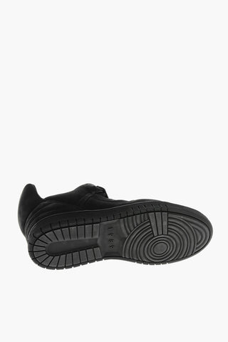 Sneakers Basse in Nabuk a Tinta Unita