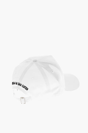 ICON Cappello Da Baseball In Gabardina di Cotone con Dettagli in Rilievo