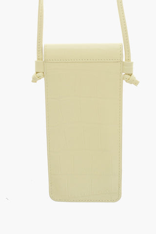 Portacellulare in Pelle Effetto Coccodrillo