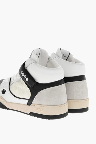 Hohe Sneaker SPIKER aus Leder mit Kontrastdetails
