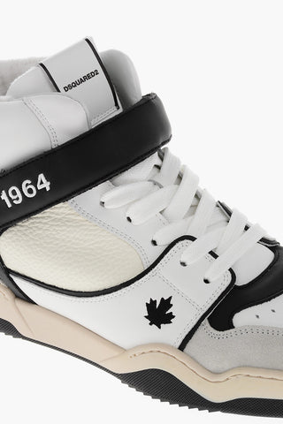 Hohe Sneaker SPIKER aus Leder mit Kontrastdetails
