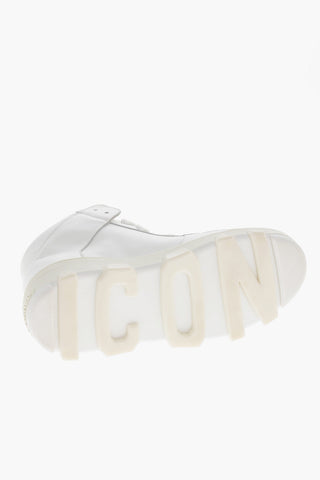 ICON High-Sneaker aus einfarbigem Leder