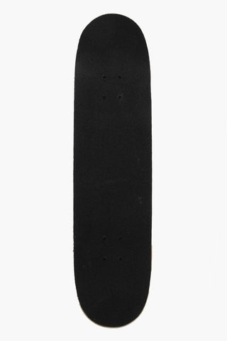 Skateboard mit Deck aus mehrschichtigem Holz und Design aus Leder mit Krokodilleder-Optik