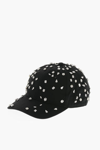 Cappello Baseball in Tinta Unita Impreziosito da Cristalli