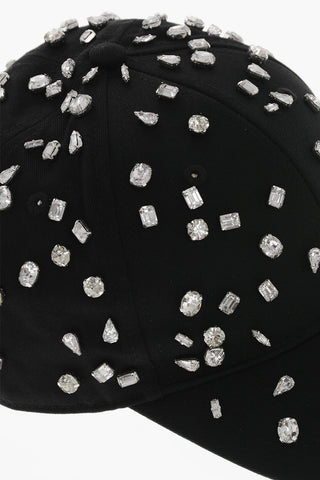 Cappello Baseball in Tinta Unita Impreziosito da Cristalli